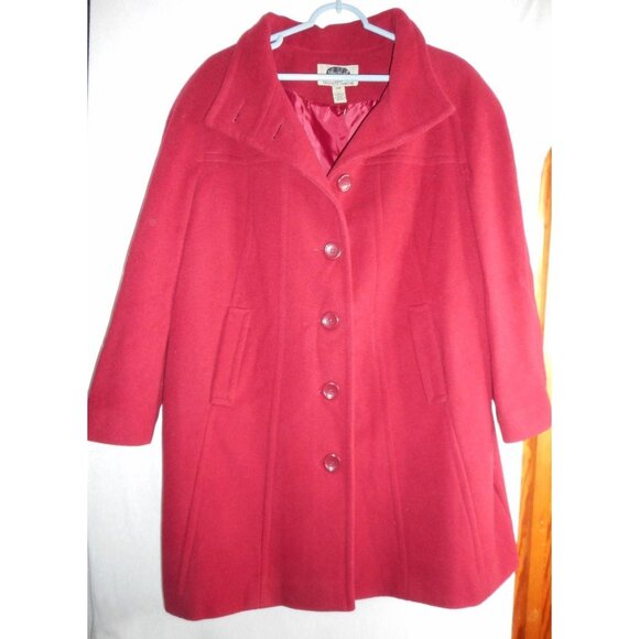 Mark Reed Jackets & Blazers - Brick Red Woman's Wool blend Lined Coat Size 20P